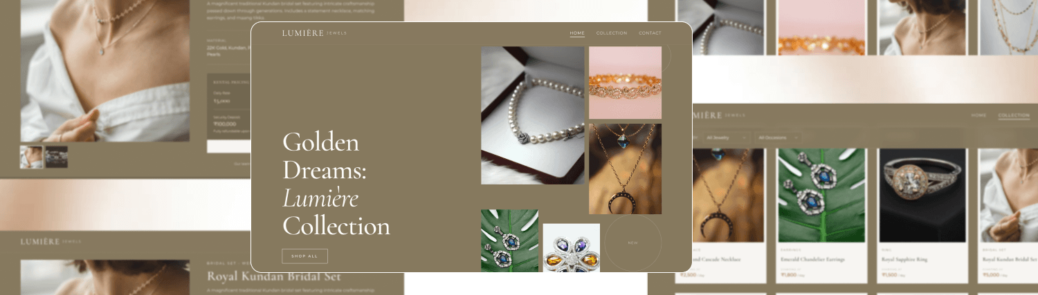 Lumiere Jewels project showcase preview